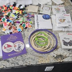 Cross Stitch And Embroidery Supplies (Take All)