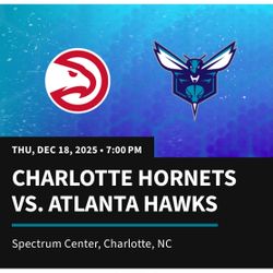 Charlotte Hornets vs Atlanta Hawks
