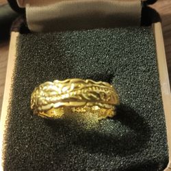 14 K Gold Plated Wedding Band 