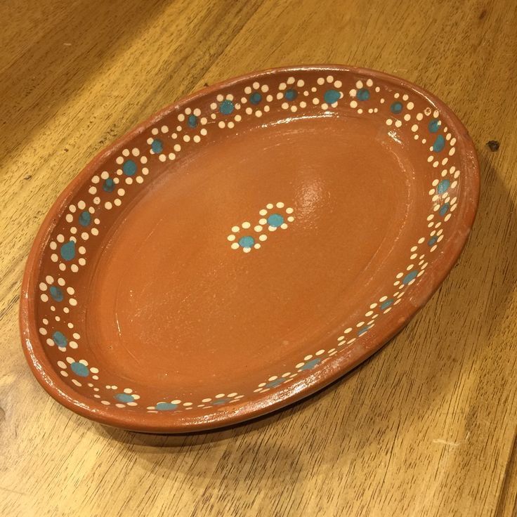 Platos De Barro Ovalados