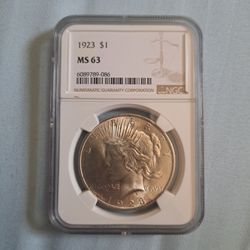 Graded 1923 MS23 Silver dollar