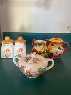 Assorted ceramic kitchenware
