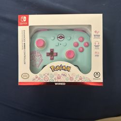 NINTENDO SWITCH ENHANCED WIRED CONTROLLER; POKEMON SWEET FRIENDS EDITION
