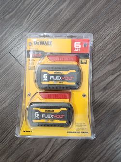DEWALT FLEXVOLT 20V/60V MAX Lithium-Ion 6.0Ah Battery Pack (2 Pack) DCB606