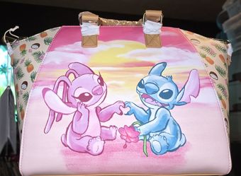 Brand New! Loungefly Disney Angel And Stitch Satchel Bag 