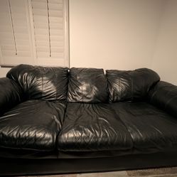 Black Leather Couches