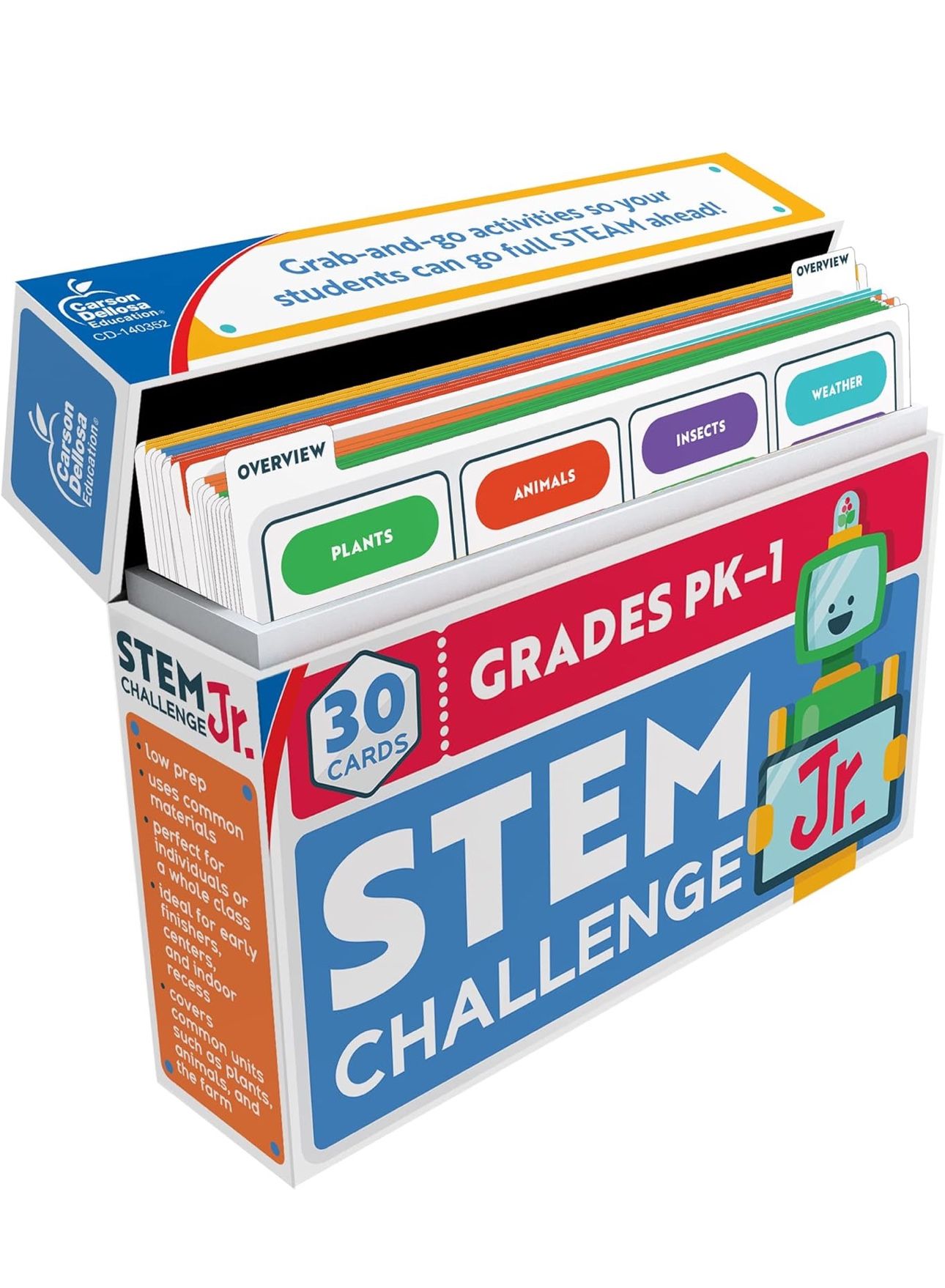 Carson Dellosa Stem Challenge Science Kits for Kids Age 5-7, Plants, Animals, Insects, and Weather 1st Grade, Kindergarten, and Preschool Learning Act