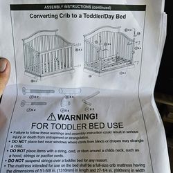 Toddler Crib, Bed