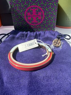 Troy Burch Multi Enamel hinged Braclet 