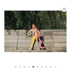 Hover-1 My First Hoverboard Kids Hoverboard w/ LED Headlights, 5 MPH Max Speed, 80 lbs Max Weight, 3 Miles Max Distance - Pink