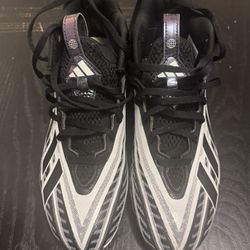 Adidas Football Cleats; Black And White Size 6Y