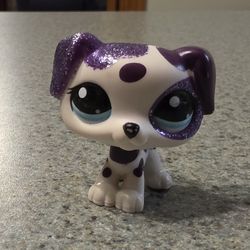 LPS Purple Glitter Dalmatian