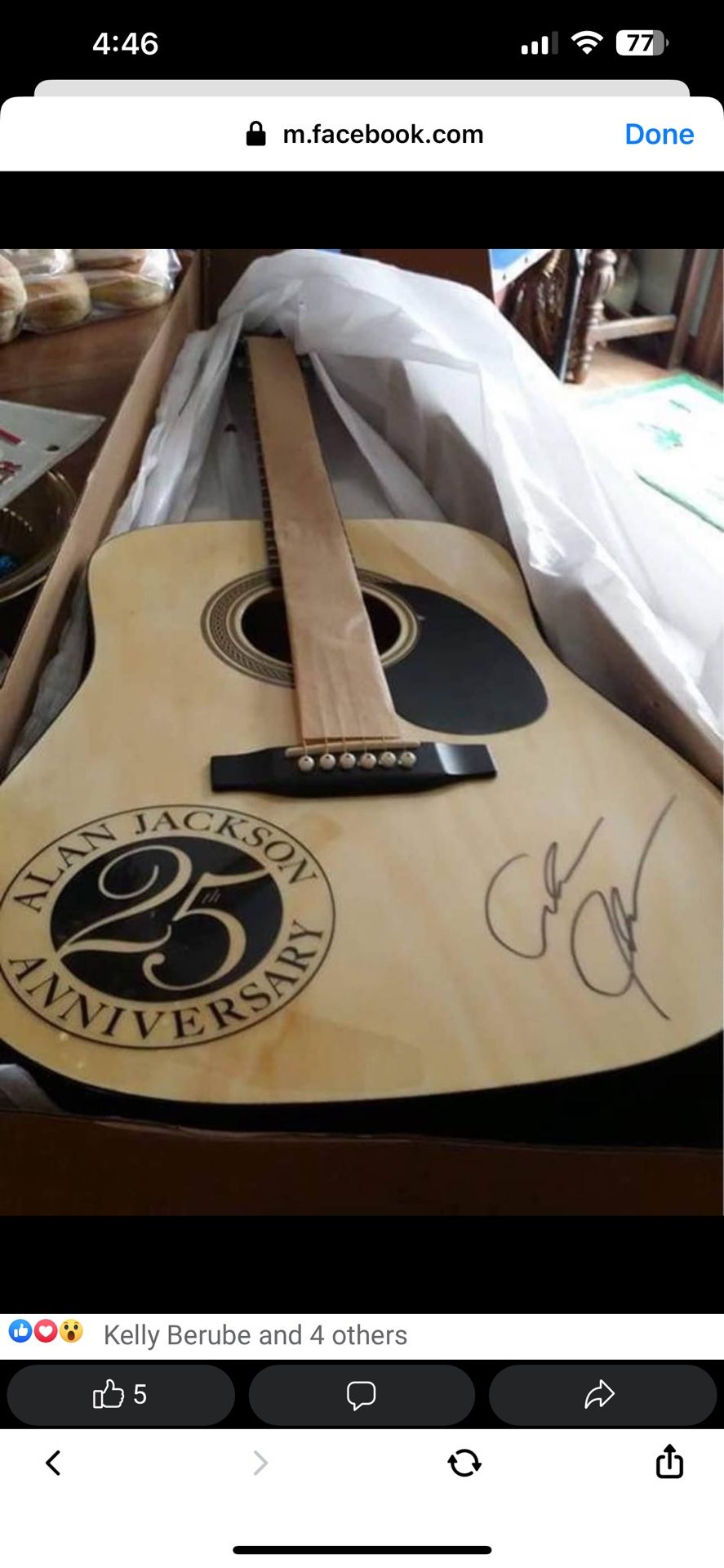 Autographed Alan Jackson Guitar