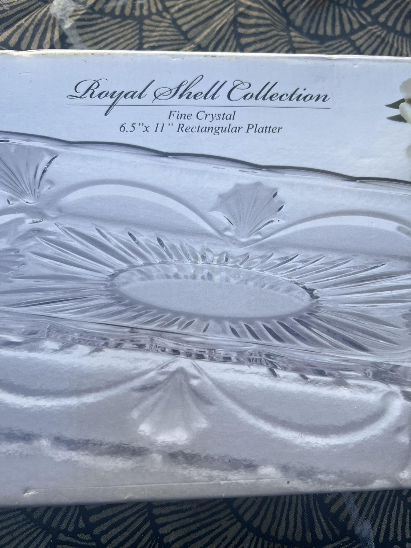 Crystal Rectangular Platter