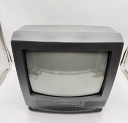 QUASAR VV-13F1 13" Color CRT TV / VCR Combo Tested Works