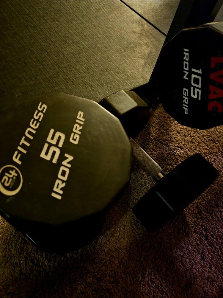 Iron Grip Dumbbells 55lb