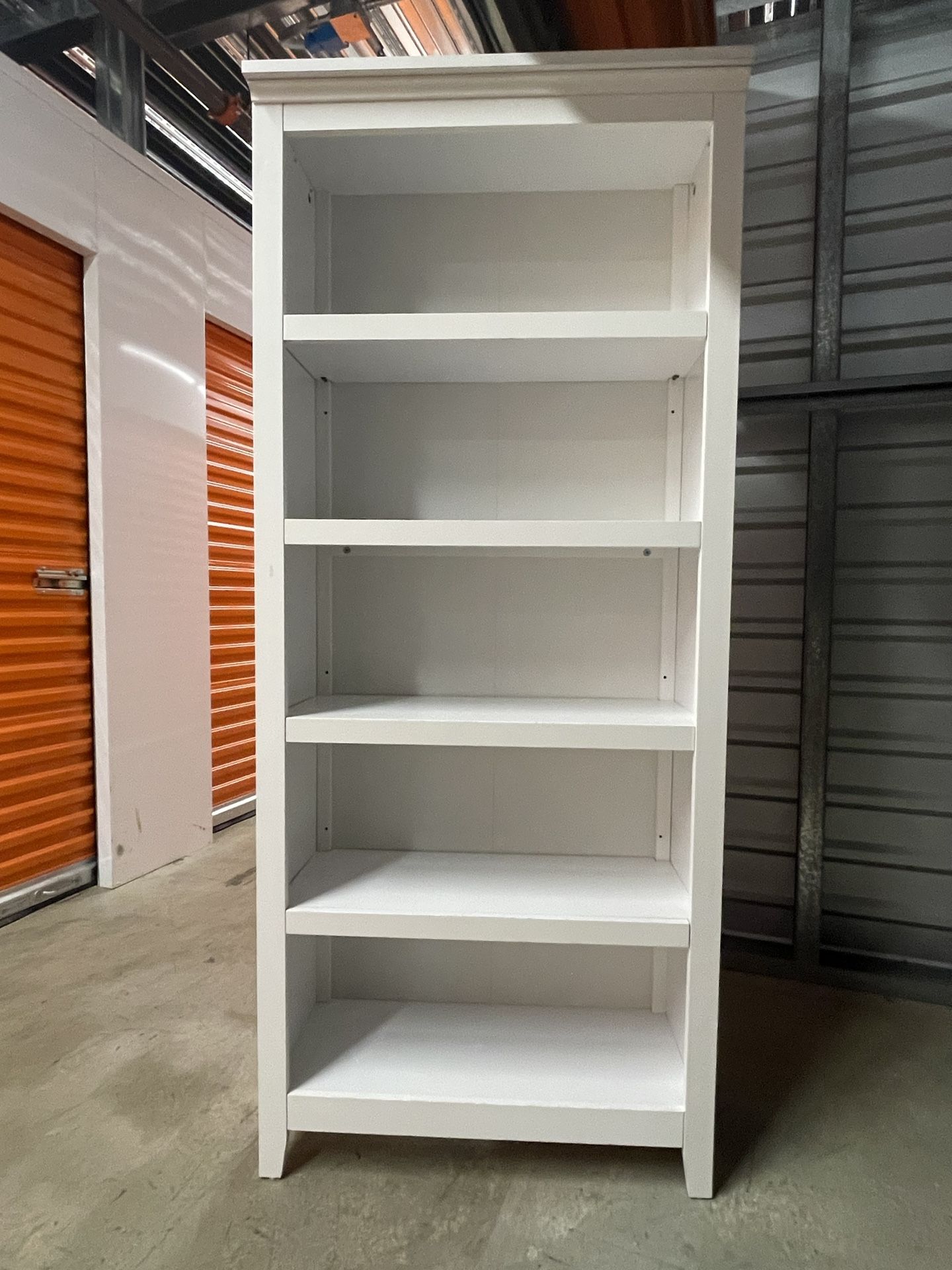 White 5-Shelf Bookcase