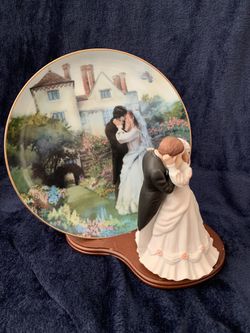 Wedding plate and music box