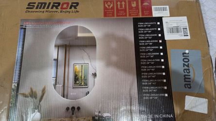 Led lighting bathroom mirror