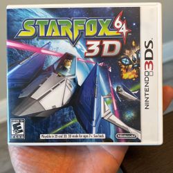 Nintendo 3Ds Games Starfox 64 3D