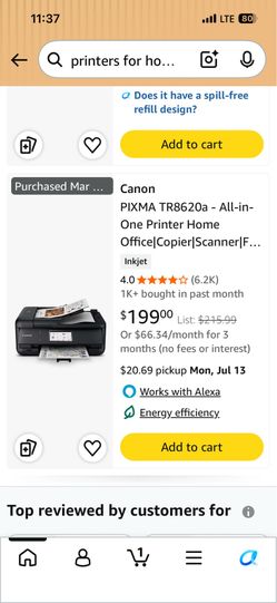 Printer - Canon PIXMA TR8620a
