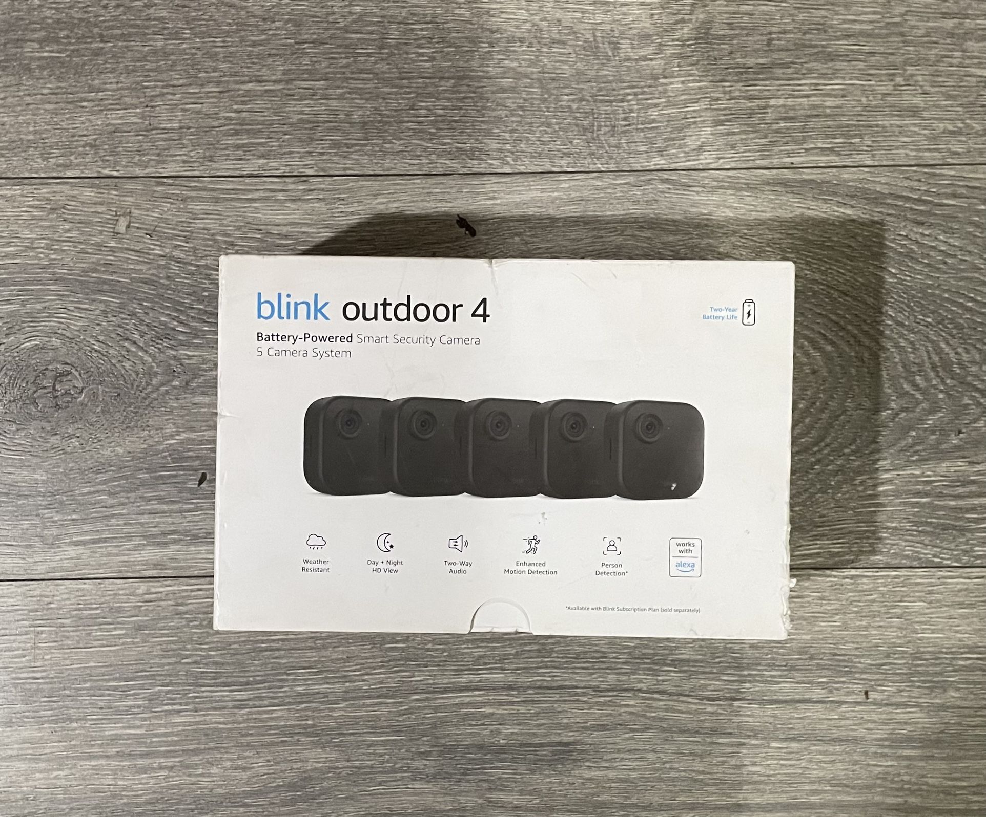 Blink Outdoor4: Battery Powered Security Camera System (5) Cameras