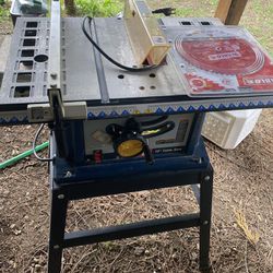 10” Ryobi Table saw with a new blade included 