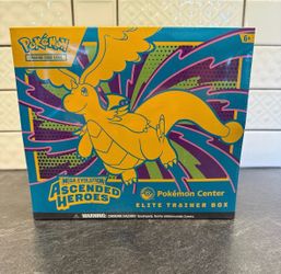 Pokémon TCG Pokemon Center Mega Evolutions Ascended Hero’s Elite Trainer Box ETB