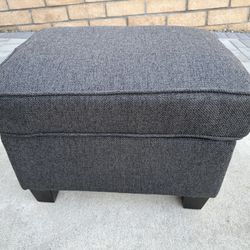 Charcoal Grey Ottoman