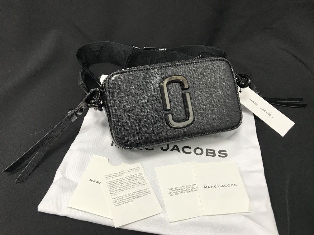 Marc Jacobs Colorblock Snapshot Crossbody bag Black