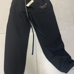 Essentials Fear Of God Fleece Sweatpants Black