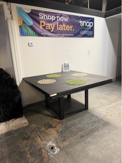 As Is 🔥 Solid Wood Dining Table – $10 Down
