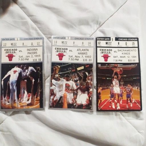 90s Chicago Bulls Tickets