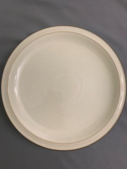 Set of 2 Denby Smokestone Dinner Plates 10.5" - Made in England - Mint Condition