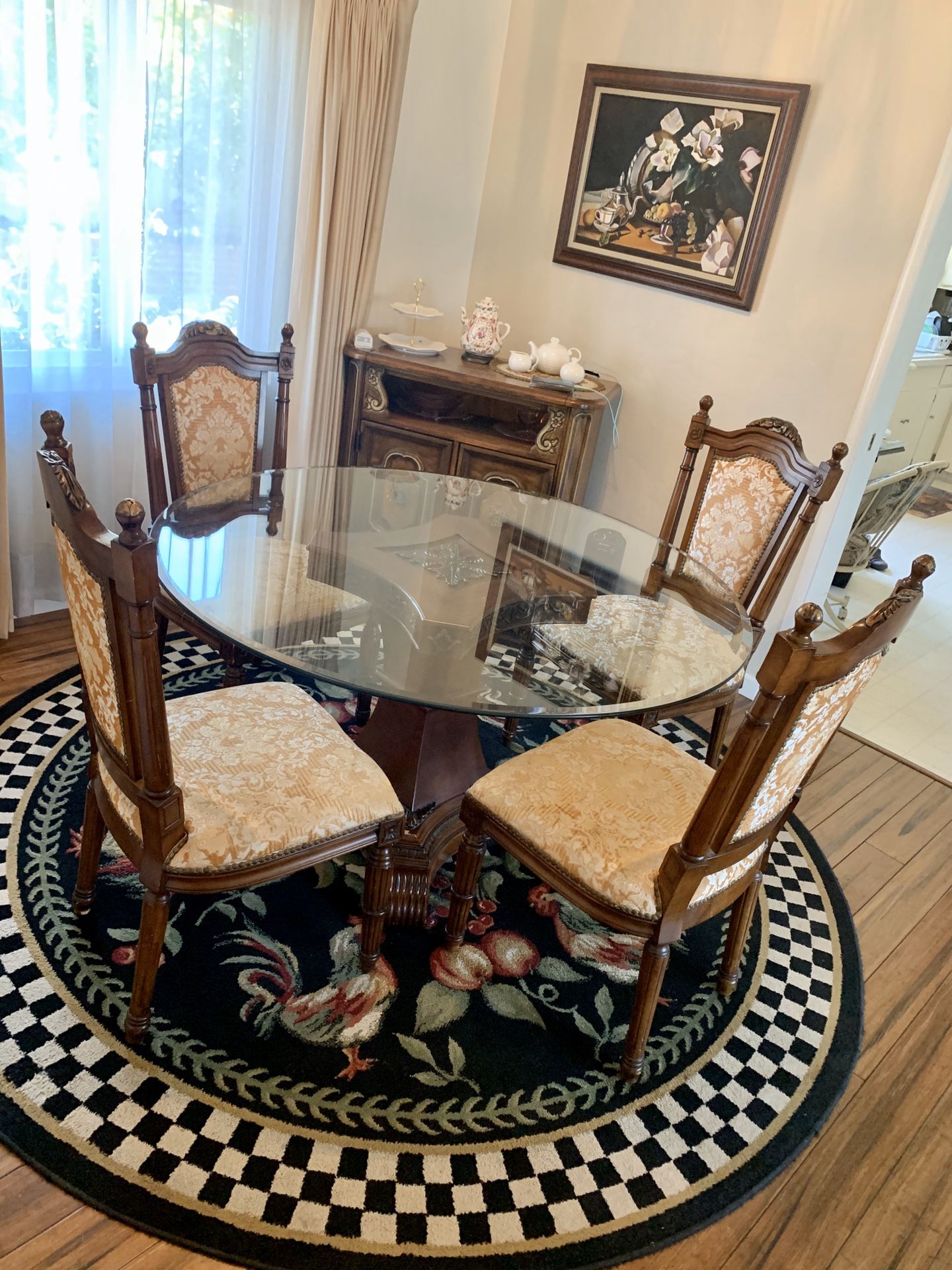 Kitchen table set with chairs