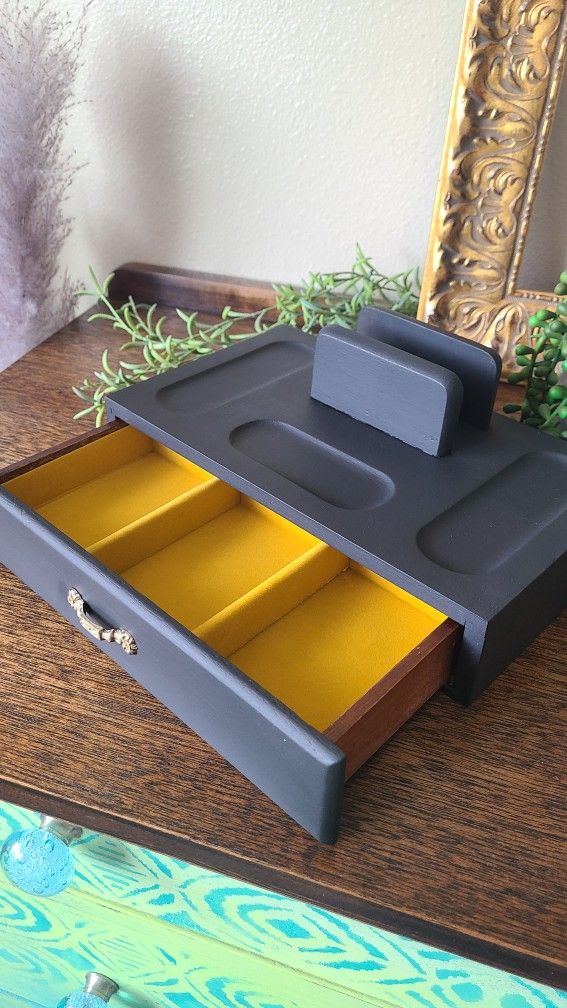 Refinished MCM Men's Valet Box Mid Century Modern