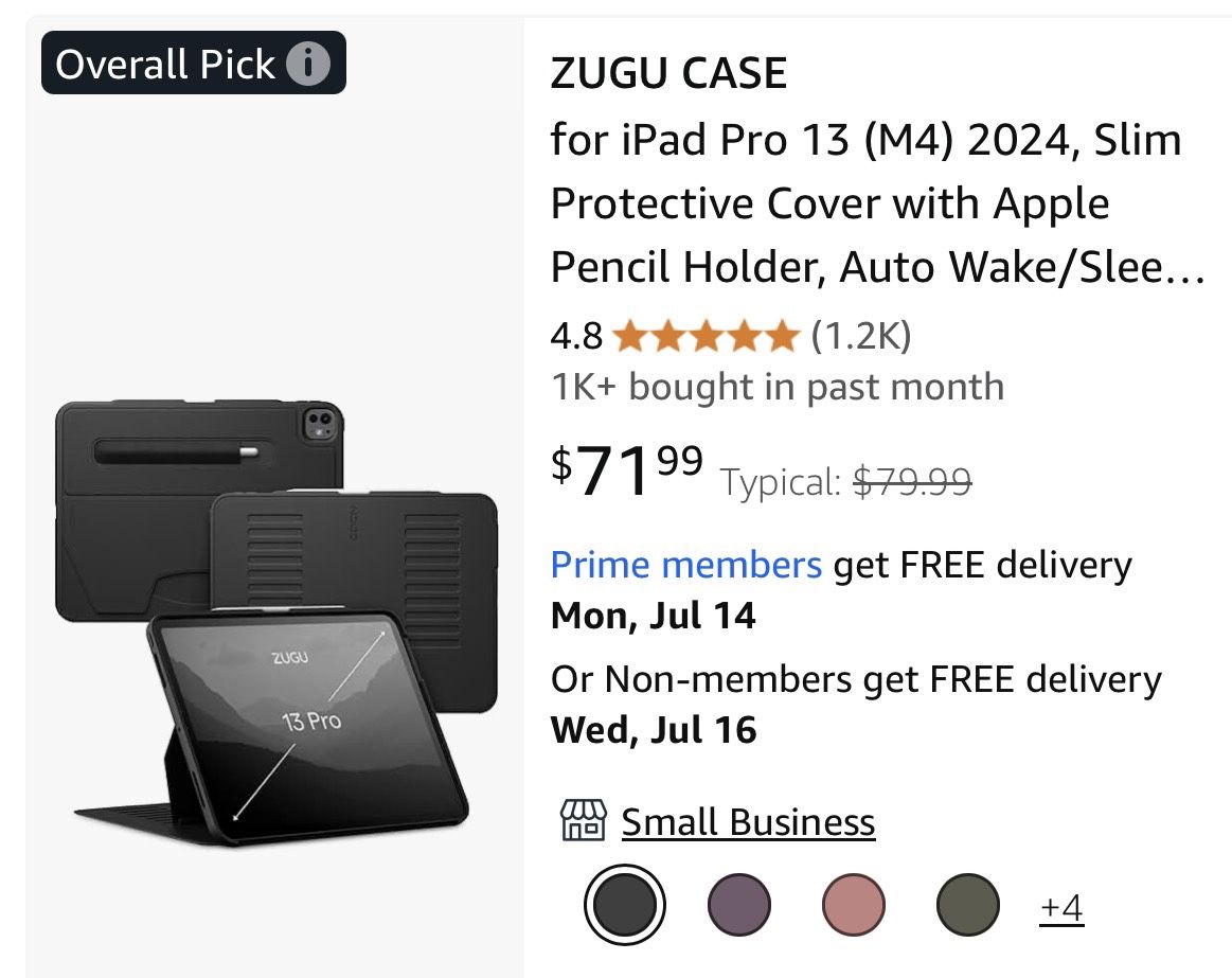 iPad Pro 13 (M4) case