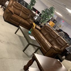 Memorial Day Special 2-pc Reclining Sofa And Loveseat 
