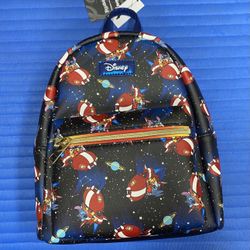 Loungefly Disney Lilo & Stitch, Stitch In Spaceship Mini Backpack - NWT   