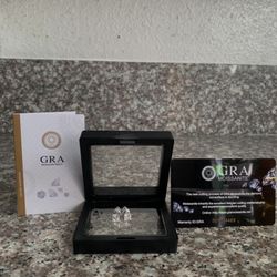 4mm VVS Moissanite Stud Earrings – S925