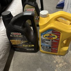 Three 5 Quart Synthetic Oil. 5w-40 X2 & 5w-30