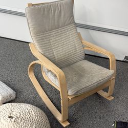 Free nursery chair and poof