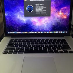 MacBook Pro Retina 15” 2012 i7 2.3Ghz 8G RAM 500Gb SSD Catalina