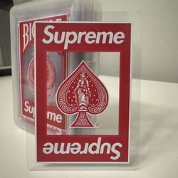 Supreme bicycle clear playing cards 