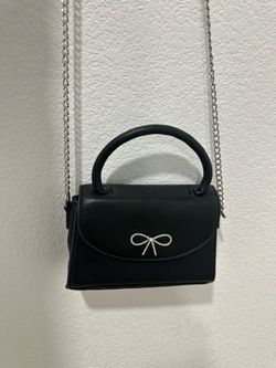 Bow small purse black