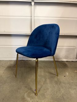 Navy Velvet Dining Chair