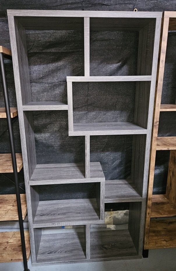 Artistic Gray Bookshelf 
