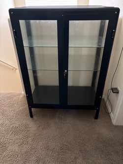 IKEA Fabrikor glass display cabinet