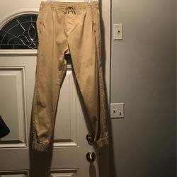 Adult Men’s Hollister Khaki Joggers Size Small