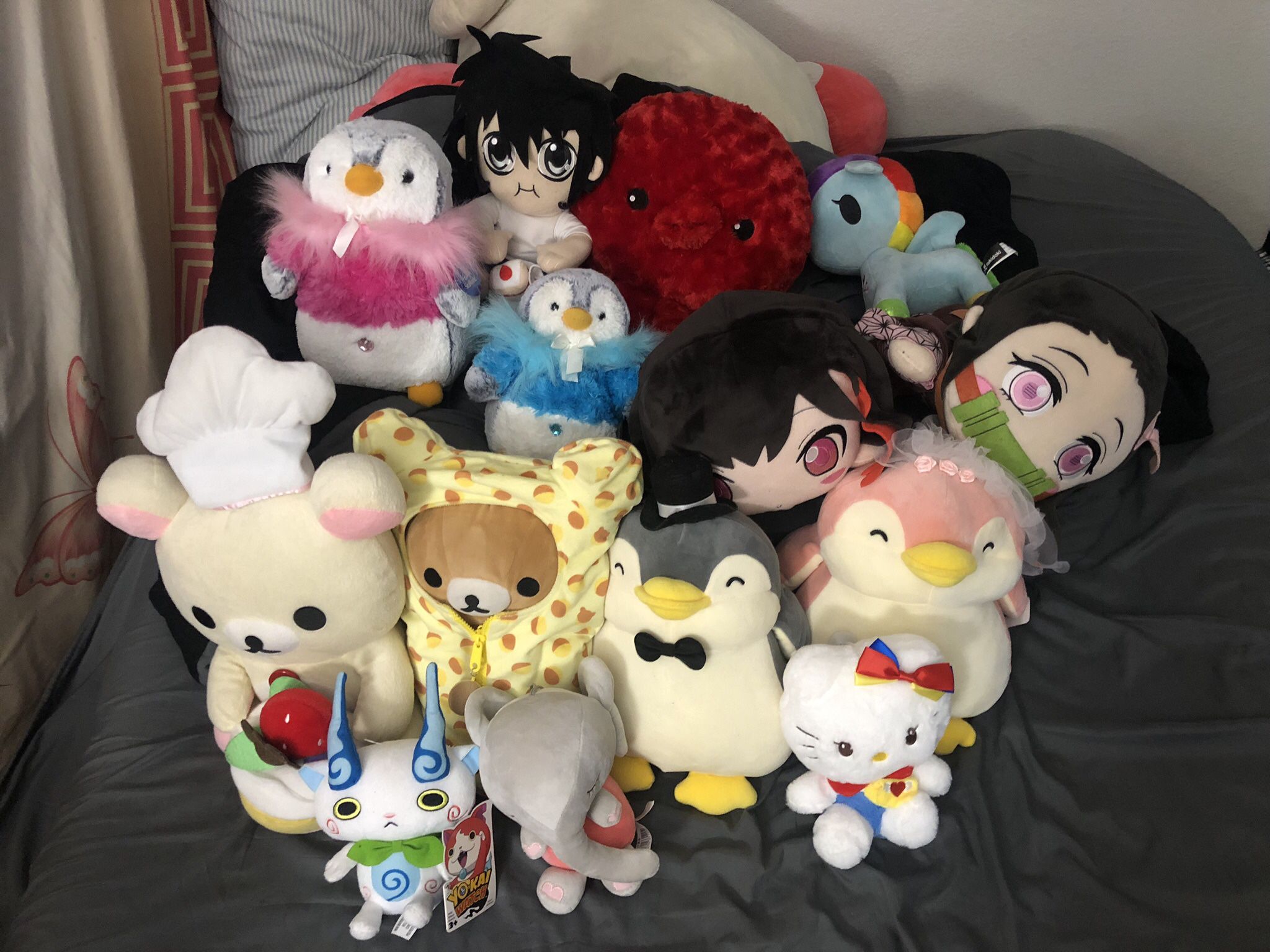 Mixed Anime & Cute Animal Plush Bundle Lot